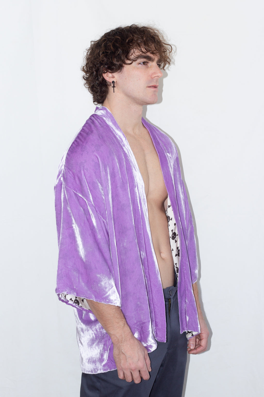 BLUEBERRY KIMONO SHIRT