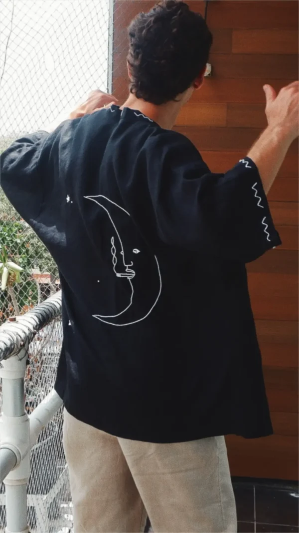 kimono shirt tarot the moon